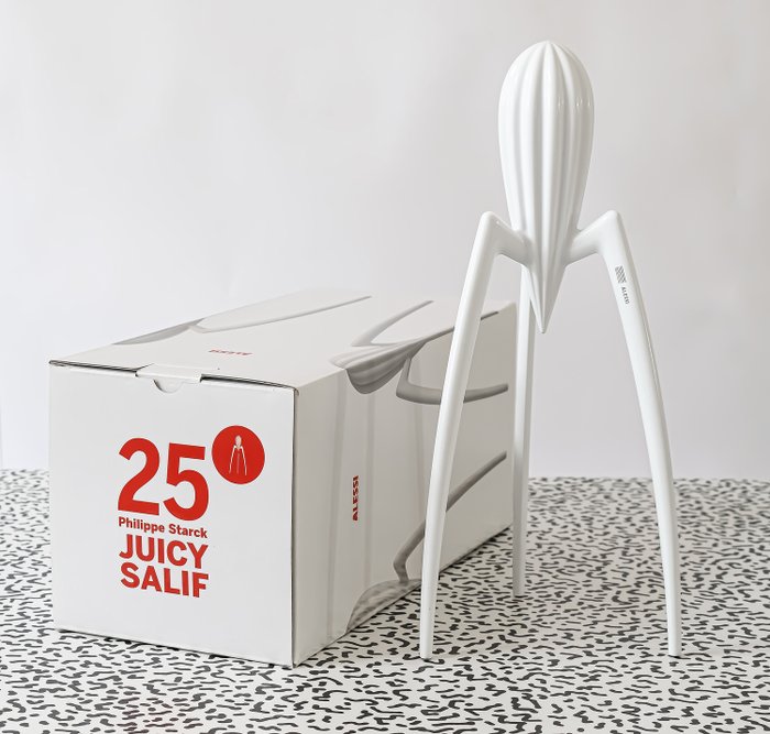 Philippe Starck  - Alessi - Presă de fructe - Juicy Salif - Anniversary edition 25 years - white - including original box