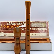BE Hohner C-Sopran Konzert flute Nr.9501 Block flote flute a bec et son etui 