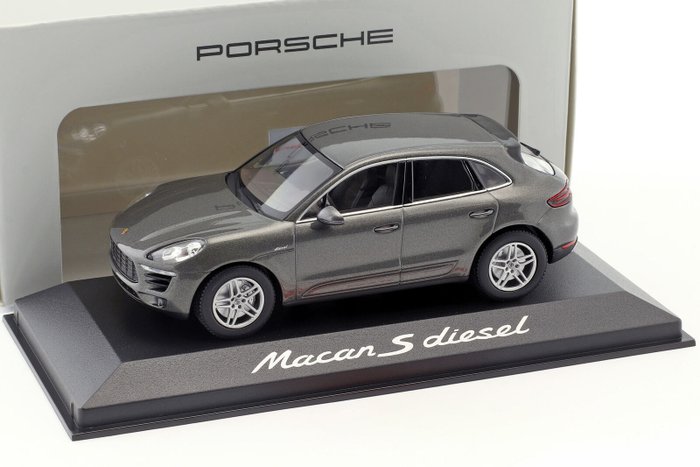 met.-grau Unbekannt Porsche Macan S Diesel Modellauto Fertigmodell Minichamps 1:43