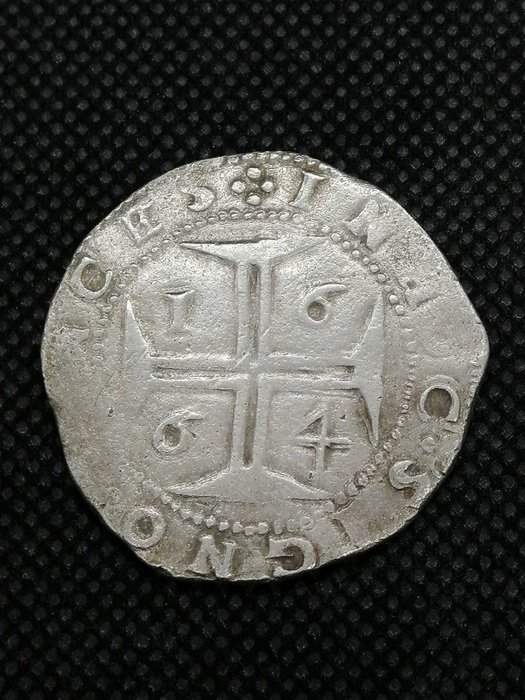 葡萄牙 - Monarquia - D. Afonso VI (1656-1667) - Cruzado (400 Reis)  1664 - Lisboa - Raro  - 银