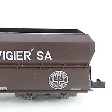 H31  Minitrix  51 3287  61 2 Selbstentladewagen Vigier Cement AG SBB 
