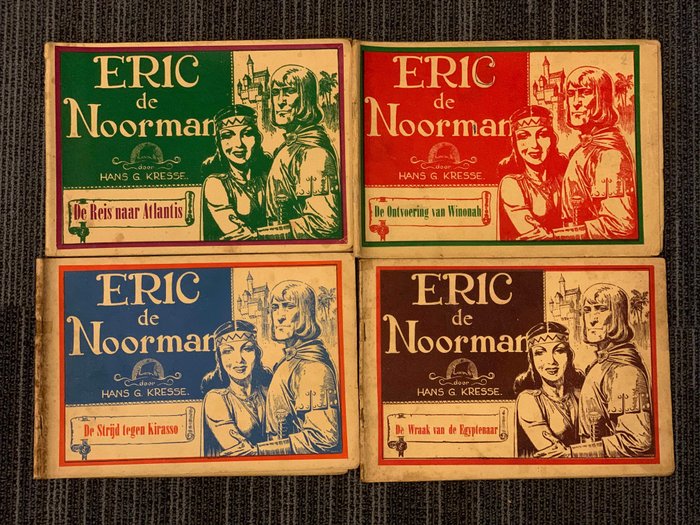 Eric de Noorman - volledige Vlaamse reeks Eric de Noorman - Tűzött - Vegyes kiadások - (1948/1958)