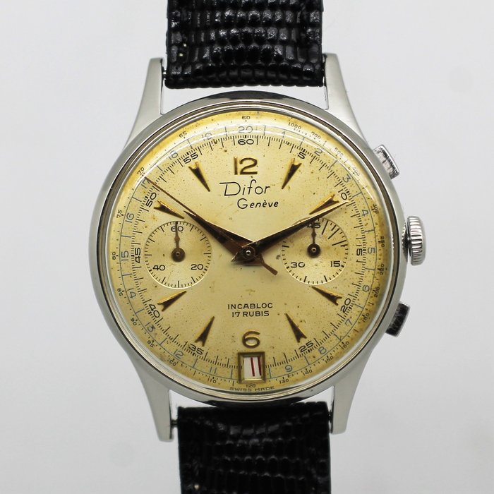 Difor-Genéve - Chronograph Calibre Landeron 189 - Hombre - 1960-1969