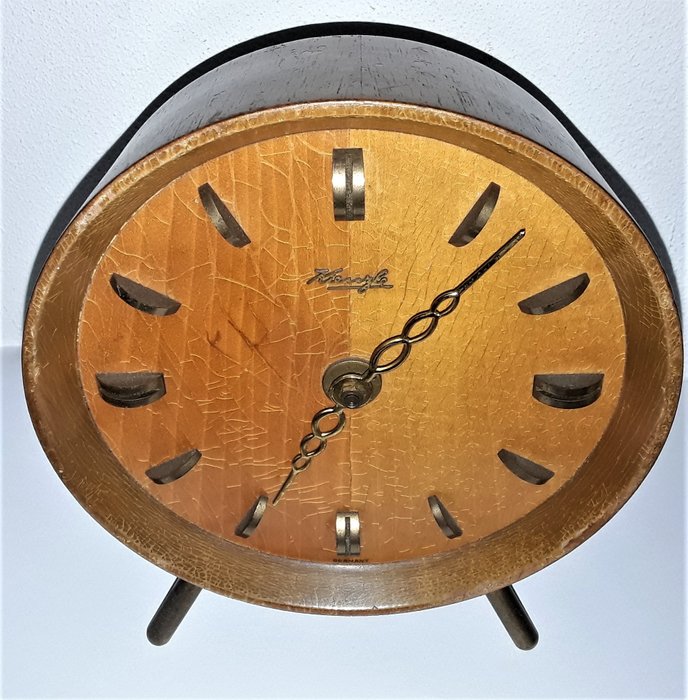 Kienzle - Kienzle - Horloge de table, horloge de cheminée, horloge dresso - Art déco - Bois, Laiton