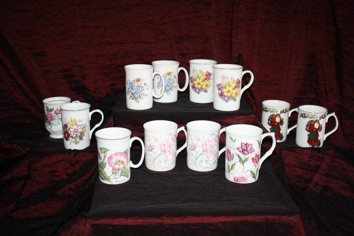 English mugs (12) - Porcelain