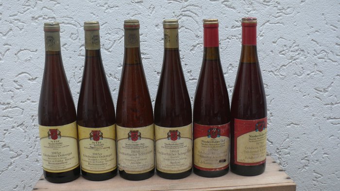 Mixed lot -  1985 & 1981 & 1979 Auslese, Beerenauslese, Edelbeerenlese - Pfalz - 6 Bottles (0.7L)