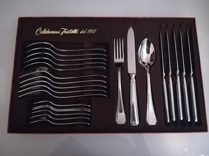 Calderoni - 24件餐具 - 钢材（不锈钢）