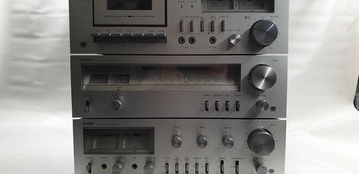 SBR - a660 - Cassette deck, Stereo amplifier, Tuner