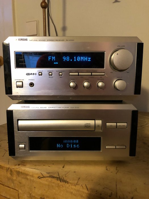 Yamaha - RX-E100 + CDX-E100 - Odbiornik stereo, odtwarzacz CD
