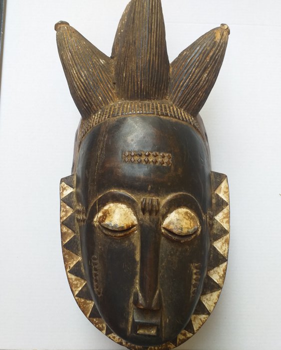Mask - Hardwood - Maschera tipo Mblo - Baoulé - Côte - Catawiki