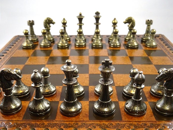 Italfama - Juego de ajedrez - Latón