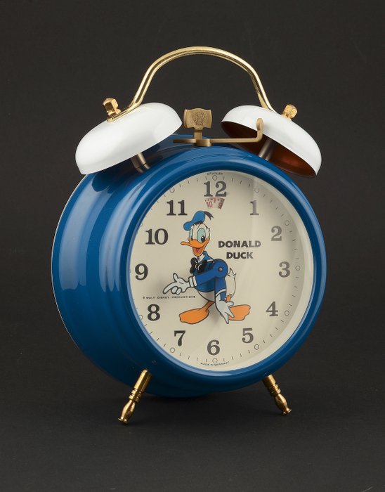 Bradley - Walt Disney Productions - unused Donald Duck alarm clock - (1960er Jahre)