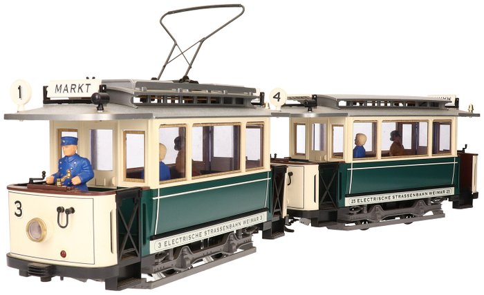 LGB G - 21355 - Tram - Set of two trams 