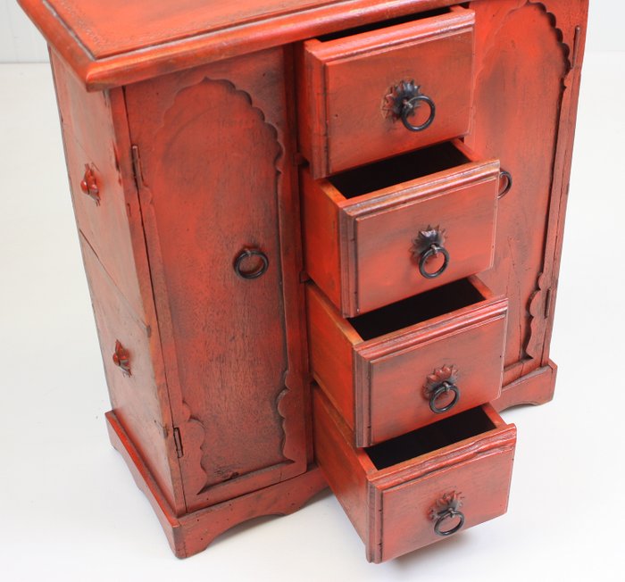 Cabinet Cd Cabinet Four Drawers Iron Cast Wrought Wood