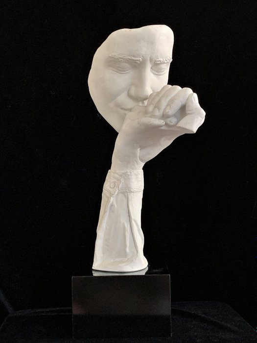John Cutrone - Austin - 雕塑“ au revoir”-47厘米 - chalkware