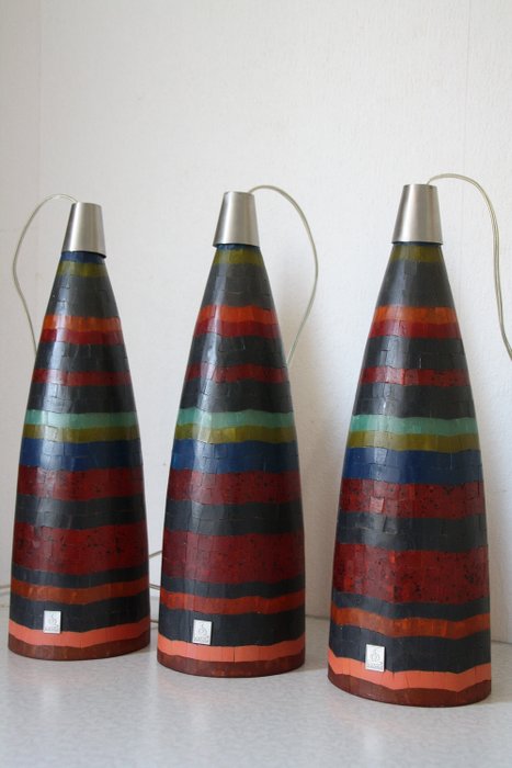 Kayak - Lampes suspendues en mosaïque (3)