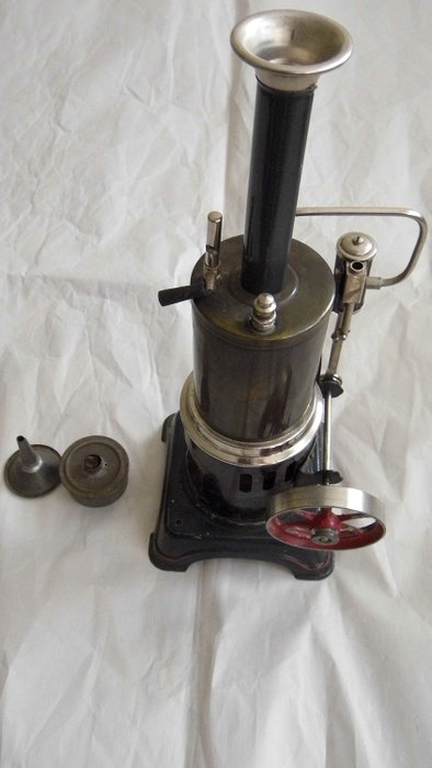 Doll & Cie - Brinquedo velho Motor a vapor. Motor a vapor. Dampfmaschine. Machine verticale - 1920-1929 - Alemanha