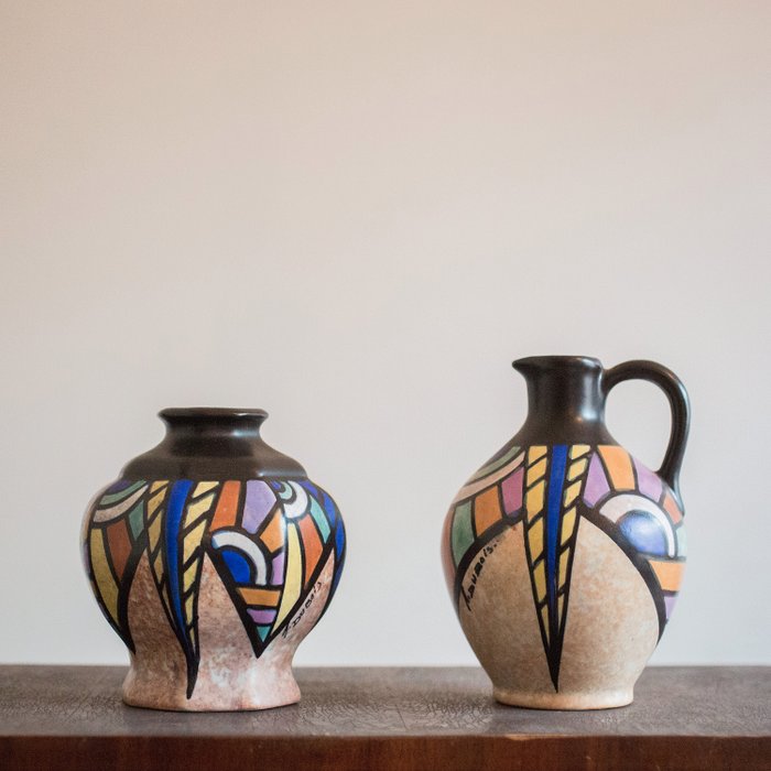 Antoine Dubois - Ceramique Montoise - Vase (2) - Keramik