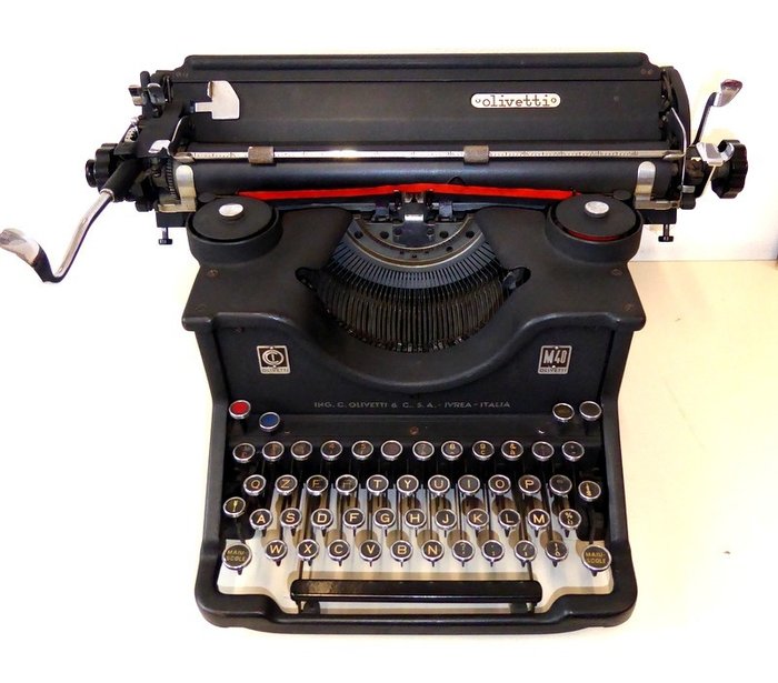 Olivetti - Schreibmaschine - Olivetti M40 Erste Serie mit der Nummer 394470