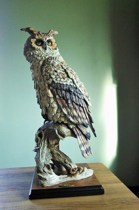 Giuseppe Armani - Florence - Monumental Lifesize Owl "Wisdom" - Limited edition - Porcelain