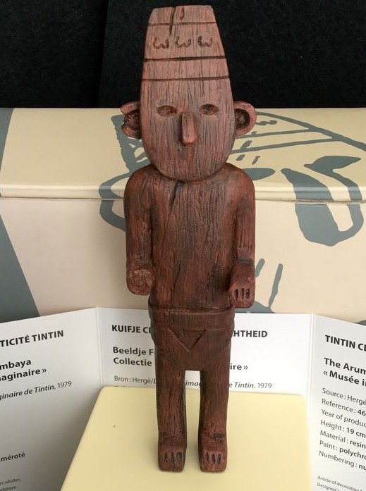 Tintin - Statuette Moulinsart 46001 - L’Oreille Cassée - Le Fétiche Arumbaya - Le musée imaginaire de Tintin  - (2016)