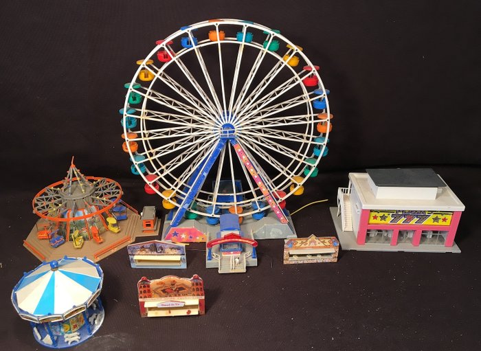 Faller, Vollmer N - 51477 , 6765  - Scenery - Fairground with ferris wheel, whirligig and other attractions