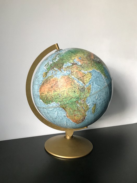 Scan-Globe A/S Denmark 3d embossed globe from circa 1960 (1)