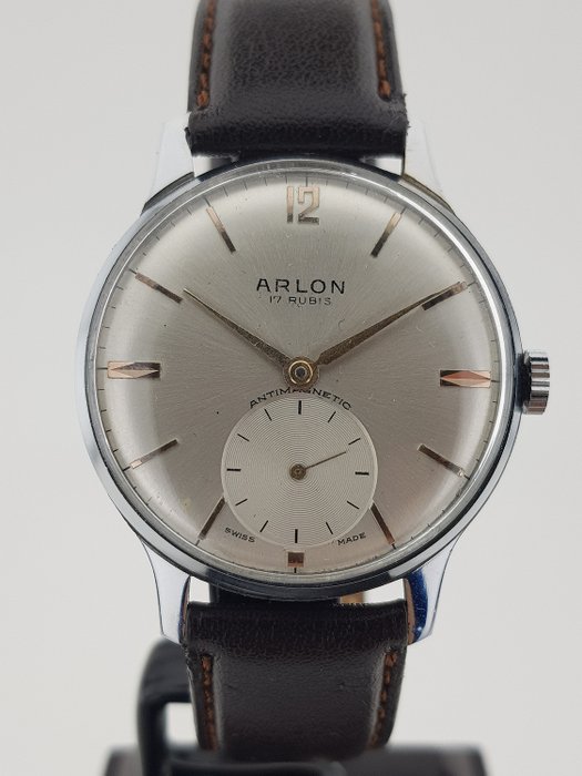 Arlon - 1960's Big Subsecond 17 Rubis - Hombre - 1960-1969
