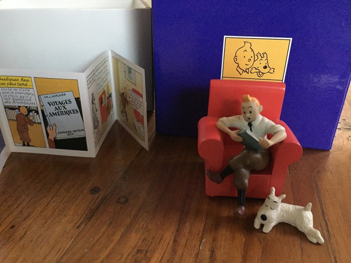 Tintin - Statuette Moulinsart/Yamato 45991 - Tintin fauteuil - (2003)