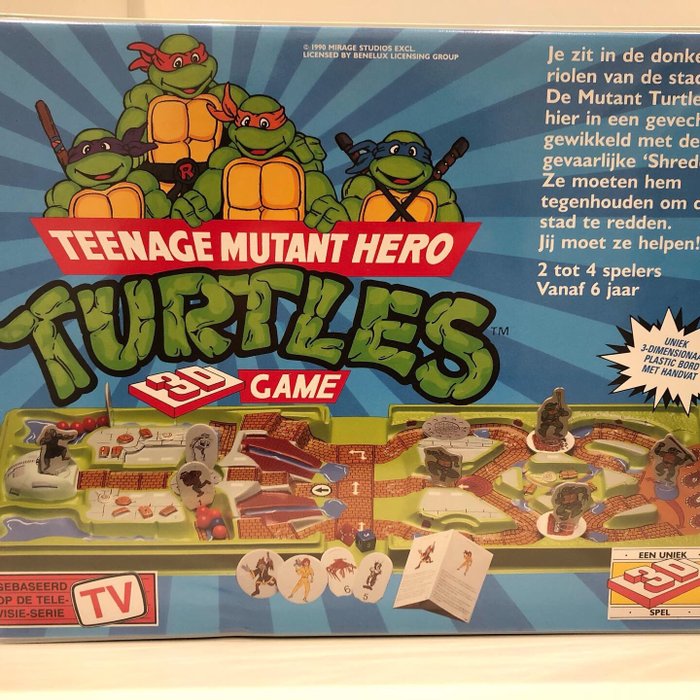 parker  - jeu de société 3D bordspel Teenage Mutant Hero Turtles  - 1990-1999