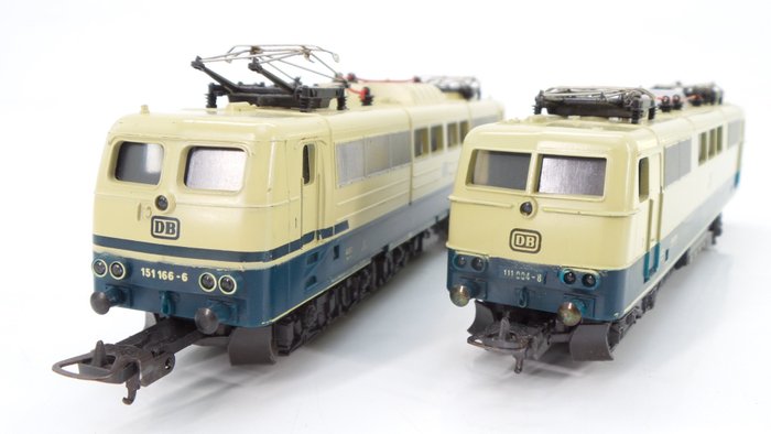 Lima H0 - 208040/208055 - Elektrisk lokomotiv - 2 Elektriske lokomotiver BR 111 og BR 151 - DB