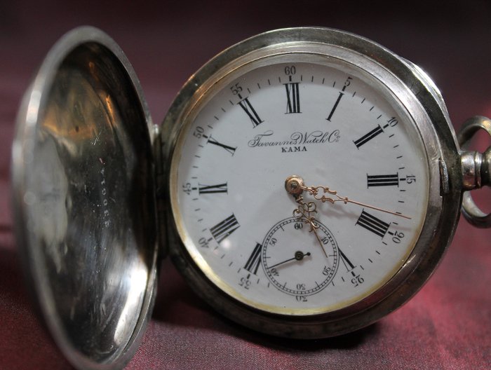 Tavannes - KAMA Silver Savonette  Pocket Watch - 230614  NO RESERVE PRICE  - Heren - 1850-1900