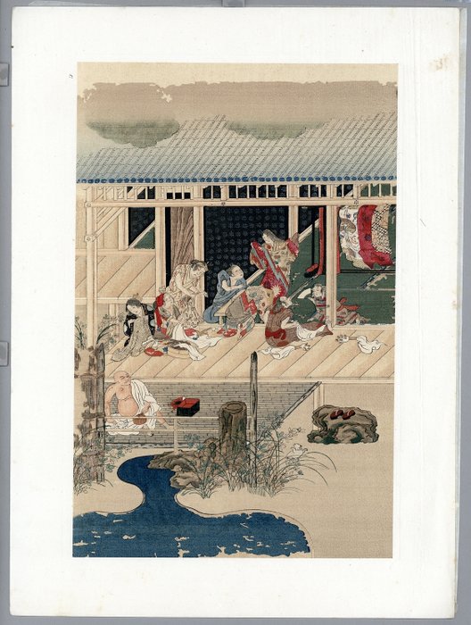 Woodblock print (reprint) - Tosa Mitsuoki (土佐 光起,1617 – - Catawiki