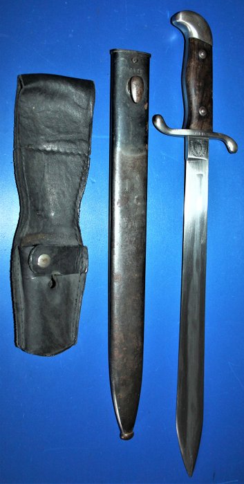 阿根廷 - Weijersberg, Kirschbaum & Cie. - M 1909 short sword / machete with  matchning numbers, scabbard and original frog - Modelo Argentino  - 短剑/弯刀