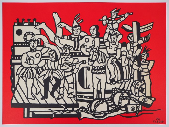 Preview of the first image of Fernand Léger (1881-1955) - La grande parade du cirque.
