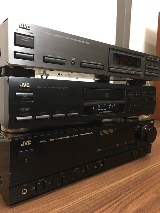 JVC - AX-550 FX-535 en XLV 230 - Stereo amplifier, 激光唱機, 調諧器