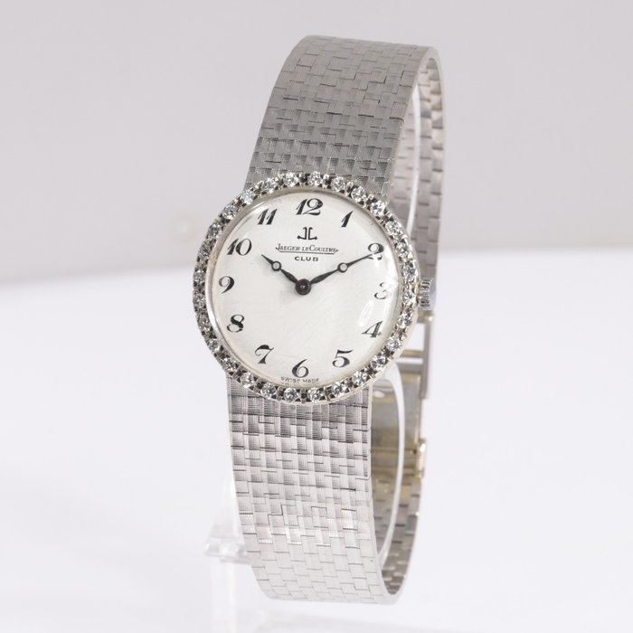 Jaeger LeCoultre - 18 kt. White gold - Ladies watch, Vintage 1960's - 0.70 ct Diamond