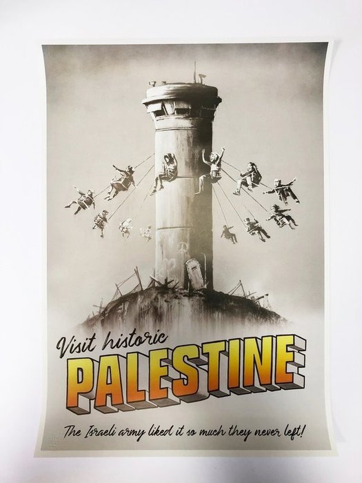 Banksy - Palestine Poster (Walled Off Hotel) - Catawiki