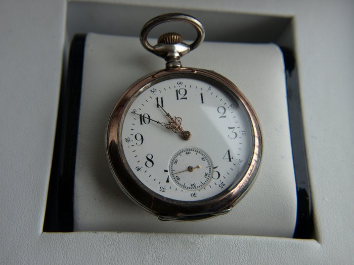 Schild Freres & Co. / Eterna SA  -  silver pocket watch NO RESERVE PRICE - 941297 - Bărbați - 1850-1900