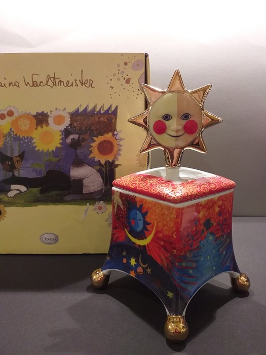 Rosina Wachtmeister - Goebel -  Spieldose Spieluhr Musikwerk Sonne Mond Sterne (1) - Porzellan