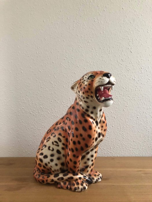 Keramisk leopard (44 cm) - Keramik