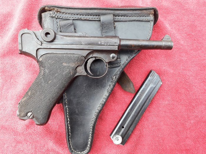 Alemanha - P08 ERFURT 1916 Luger - P08 - Autoloading - Pistola - 9mm Cal