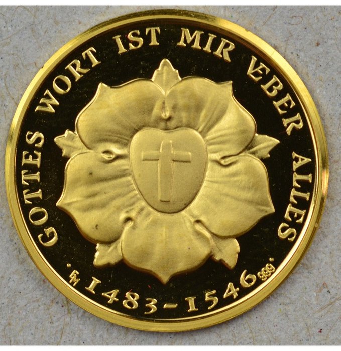 Saksa - Medal 2008 'Martin Luther 1483-1546'  - Kulta