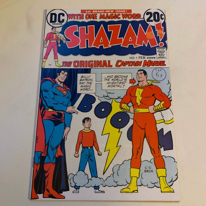 Shazam #1 Feb 1973 DC Comics Captain Marvel.1st Issue With One Magic Word