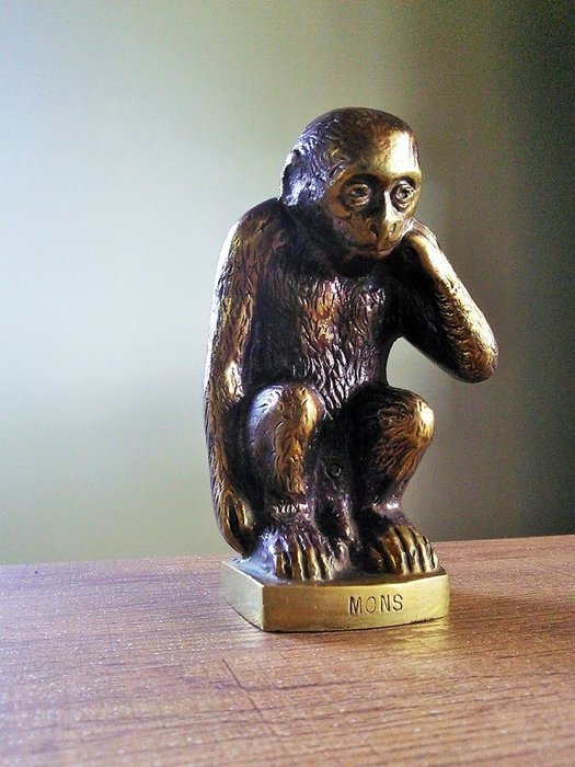 Mons Monkey (Mons) - Paperweight - Bronze