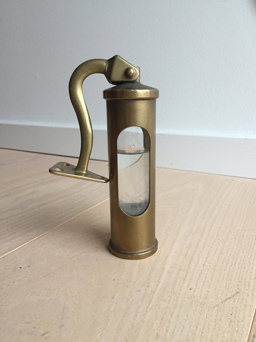 Lunde Design - Vintage maritiem stormglas - Messing en glas