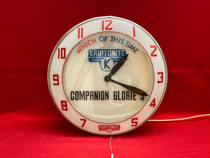 Ballardini - Kriptonite - Original Kriptonite Vintage Uhr mit Hintergrundbeleuchtung - Metall + Glas