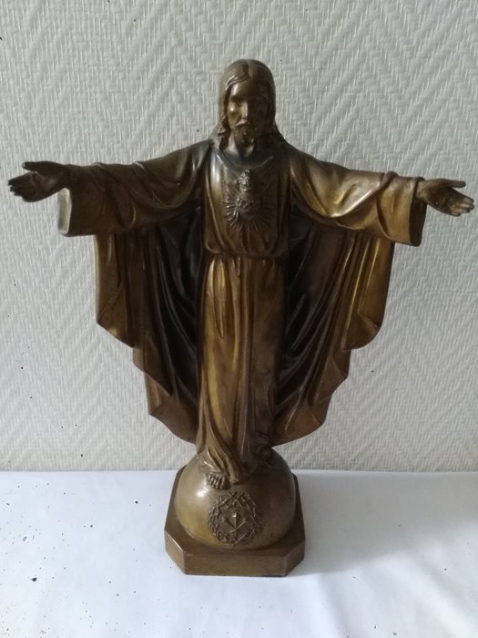 Ruffo - Skulptur, Herz Jesu (1) - Rohzink - Erste Hälfte des 20. Jahrhunderts