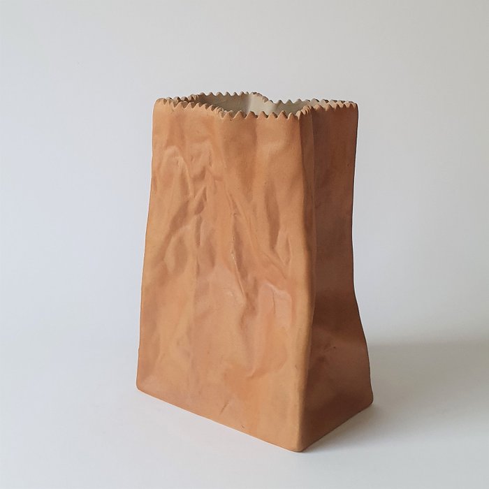 Tapio Wirkkala - Rosenthal - “紙袋”花瓶 - 瓷器