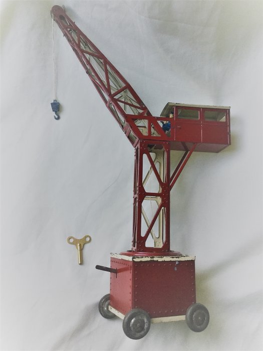 Joustra - Crane Antieke Blikken Hijskraan 40cm - 1940-1949 - Γαλλία